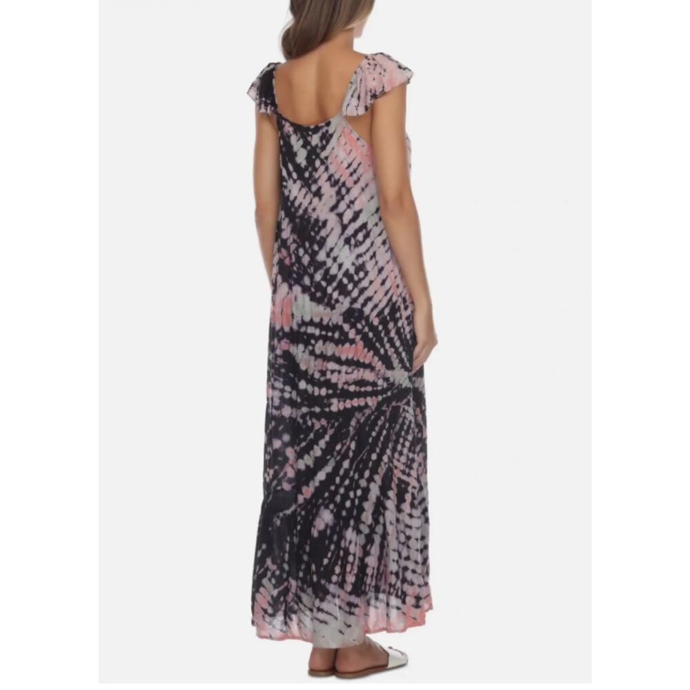 Pink Tie-Dye Maxi Swim Cover-Up Dress Raviya Size Medium - Picture 2 of 7